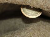 a close up of a button on a jacket