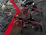 many bikes that are lined up in the gym