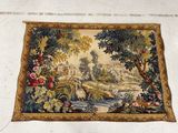 a picture of a tapestry hanging on the wall