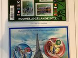 a lot of stamps on the cover of a book