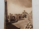 a picture of an old photo of a castle