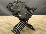 an image of a chair made out of wood and metal
