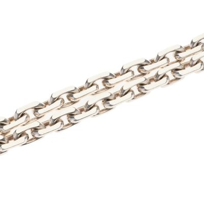 Collier en argent 925 millièmes à maille forçat.