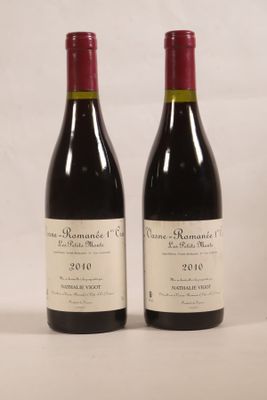 two bottles of wine sitting next to each other on a table