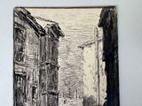 a picture of a drawing of a street in a city