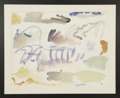 Aurel Cojan (1914-2005) 3 compositions abstraites Aquarelle …