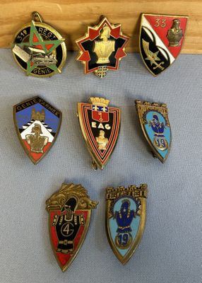 lot de 8 médailles militaires Génie