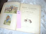 a book with pictures of people and animals on it