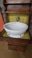 Meuble de toilette de marine fin XIXe, en bois naturel, 171x… (photo 4)