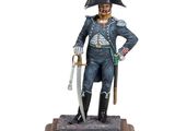 statue représentant un homme en uniforme militaire, muni d'une épée