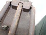 a close up of a metal belt with a metal buckle