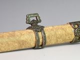 a close up of a pipe with a ring on top of it