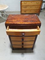 Chiffonnier de style Art Déco en placage de bois patiné ouvr… (photo 6)