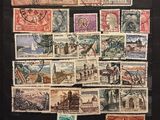 a picture of a picture of stamps on the wall