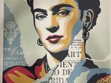 an image of a poster of a woman in a red dress