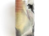 a vase that has a picture of a cat on it