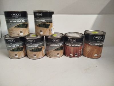 Lot de 7 - WOCA DENMARK - Cet ensemble regroupe 7 bidons com…
