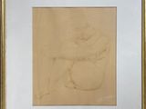 an image of a drawing of a man sitting in a chair