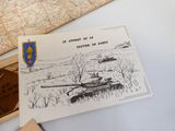 une carte sur laquelle est dessiné un char