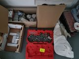 many boxes of assorted items sitting on the floor
