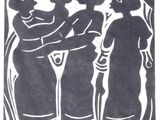 une image d'un dessin en noir et blanc d'un homme et d'une femme