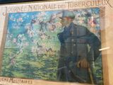 a painting of a man standing in front of a tree