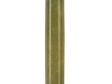 a close up of a green jade roller on a white background