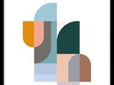 une affiche sur laquelle figurent les chiffres « 70 x 100 » dans différentes couleurs et formes