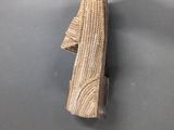 a close up of a piece of cloth on a table