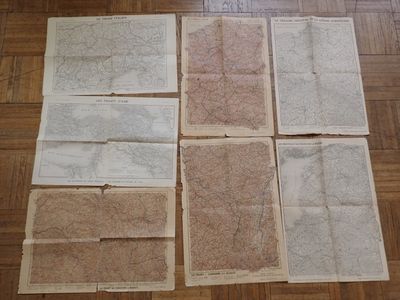 MILITARIA, Lot de 8 cartes du front : -Provinces baltiques d…