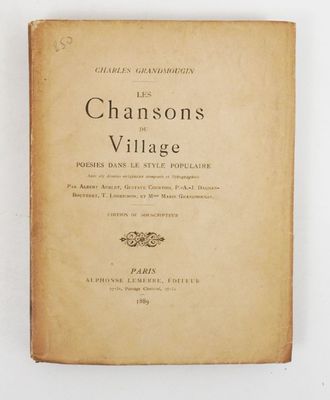 the front cover of the book chanson ' s village