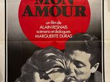 an old movie poster of a man and a woman kissing