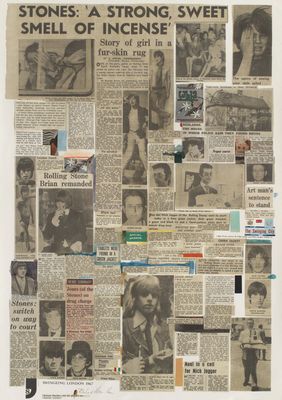 une vieille page de journal avec plein de photos de gens
