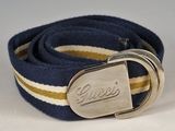 une photo d'une ceinture munie d'une boucle métallique