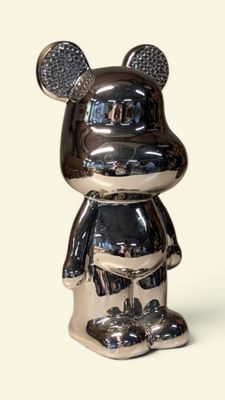 KARE DESIGN "Funky Bear" Sujet en composition à patine chrom…