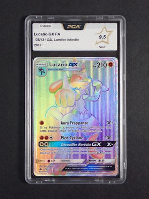a close up of a pokemon trading card on a table