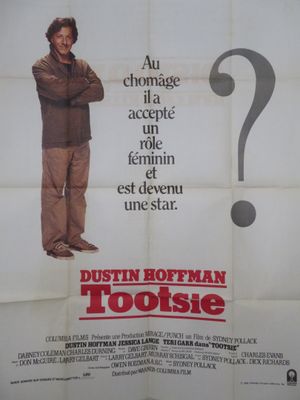 the movie poster for the movie tootsie starring a man with a question mark