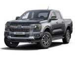 On voit un Ford Ranger gris de 2020 sur fond blanc.