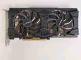the graphics card has two fan blades on top of it