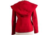 the back view of a red jacket on a mannequin mannequin mannequin mannequin mannequin mannequin mannequin manne