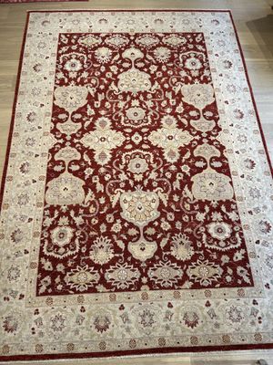 Tapis zigler afghan fond rouge 300 x 200