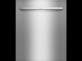 a stainless steel dishwasher sitting on top of a counter