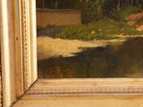a picture of a painting on the wall of a room