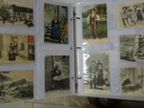 a book with pictures of people on it in a room