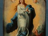 an image of a painting of a woman holding a baby