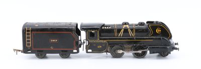 a toy train that is sitting on a white surface