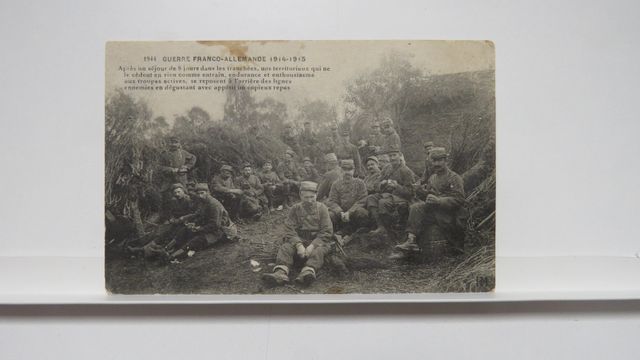 GFA : PM 1944. « Après un séjour de 8 jours dans les tranchées… »...