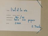 a piece of paper with writing on it with a blue marker