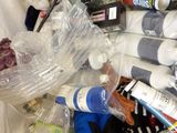 a pile of items that are sitting on the floor