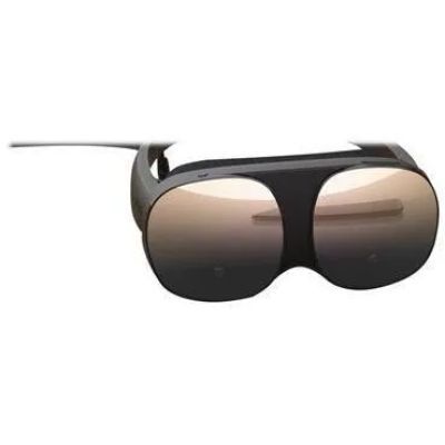 Les lunettes sont noires et ont des verres marron.